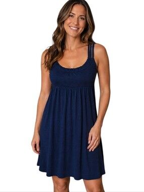 Aero M Babydoll Beachy Preppy Y2K Nautical Coastal Indie Grunge Festival Dress